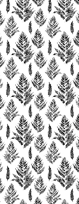 Fabric roller blind Painted leaves