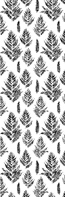 Fabric roller blind Painted leaves