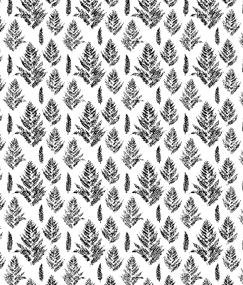 Fabric roller blind Painted leaves