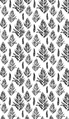 Fabric roller blind Painted leaves