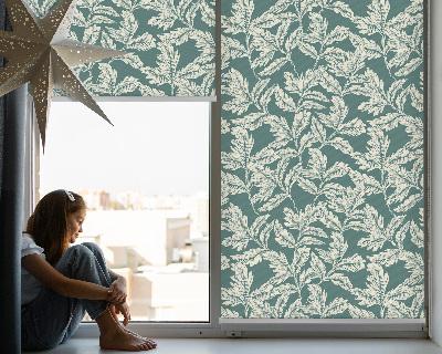 Modern roller blind Leaf wallpaper
