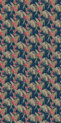Roller blind for large window Interesting plants