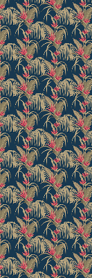 Roller blind for large window Interesting plants