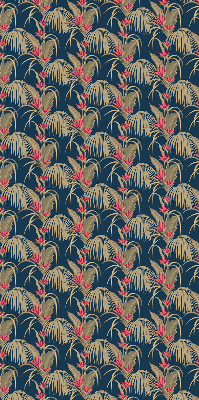 Roller blind for large window Interesting plants