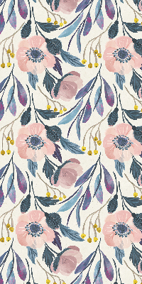 Modern roller blind Poppies