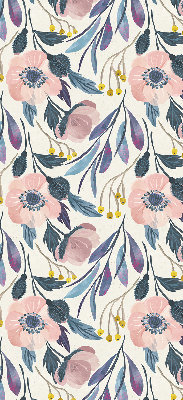 Modern roller blind Poppies