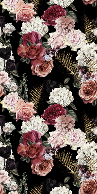 Modern roller blind A bouquet of roses