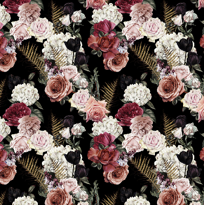 Modern roller blind A bouquet of roses