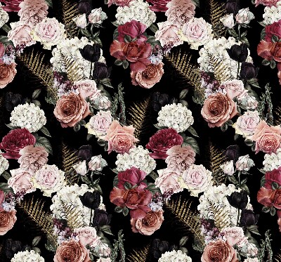 Modern roller blind A bouquet of roses