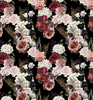 Modern roller blind A bouquet of roses