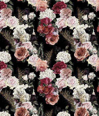 Modern roller blind A bouquet of roses