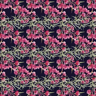 Modern roller blind with an exotic flower print