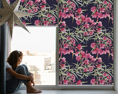 Modern roller blind Exotic flower