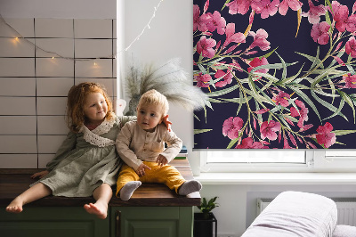 Modern roller blind Exotic flower