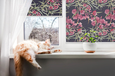 Modern roller blind Exotic flower
