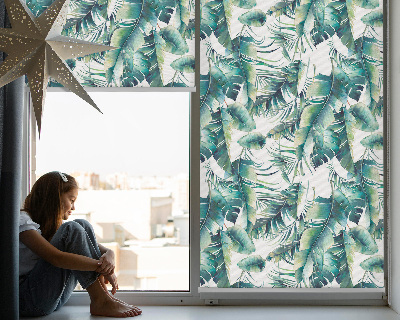 Fabric roller blind Leaves