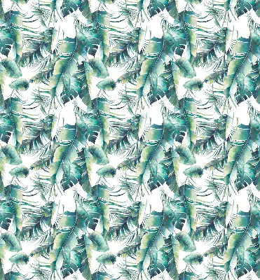 Fabric roller blind leaves pattern