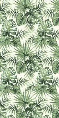 Modern roller blind with varying leaves pattern