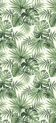 Modern roller blind with varying leaves pattern