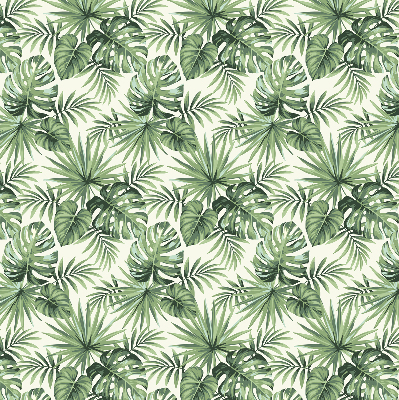 Modern roller blind with varying leaves pattern