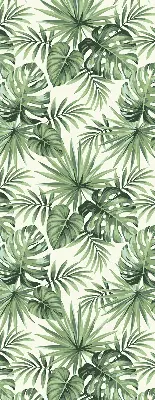 Modern roller blind with varying leaves pattern