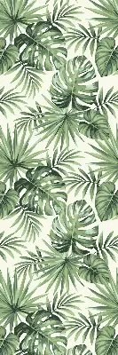 Modern roller blind with varying leaves pattern
