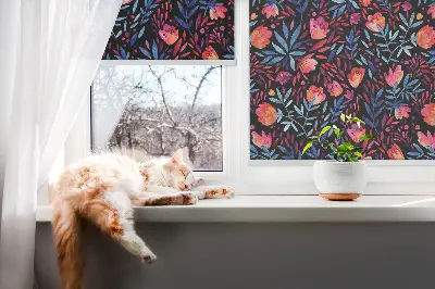 Poppy roller blind for large windows