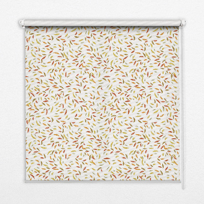 Fabric roller blind Falling leaves