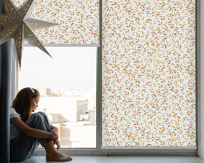 Fabric roller blind Falling leaves
