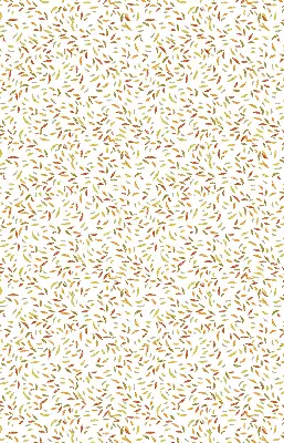 Fabric roller blind falling leaves pattern