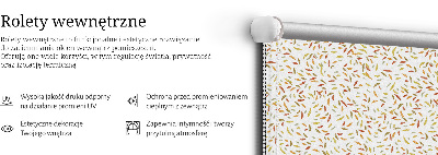 Fabric roller blind Falling leaves