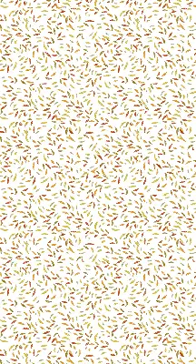 Fabric roller blind falling leaves pattern