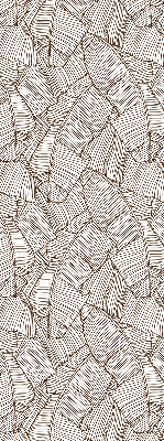 Modern roller blind Drawn palm leaves