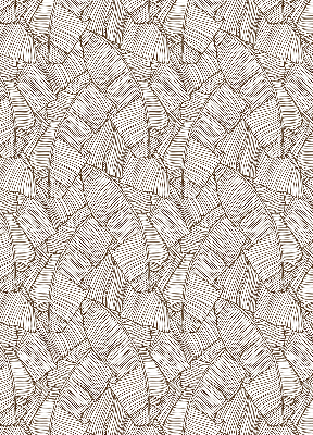 Modern roller blind Drawn palm leaves