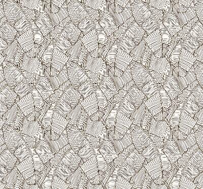 Modern roller blind Drawn palm leaves
