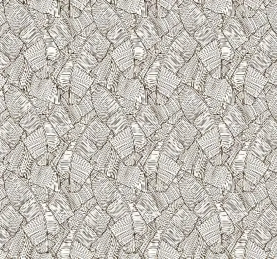 Modern roller blind with a palm leaf pattern
