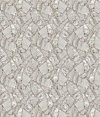 Modern roller blind with a palm leaf pattern