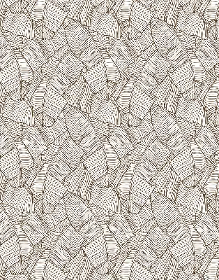Modern roller blind with a palm leaf pattern