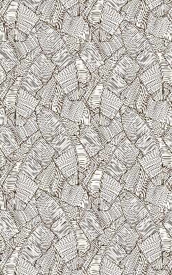 Modern roller blind Drawn palm leaves
