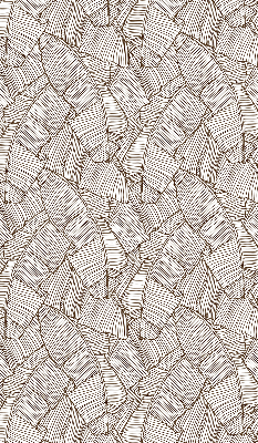 Modern roller blind Drawn palm leaves