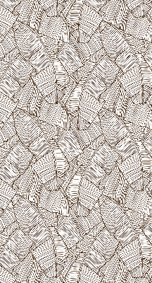 Modern roller blind Drawn palm leaves