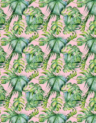 Roller blind for large window Tropical leaf varieties
