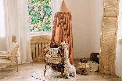 Roller blind for large window Tropical leaf varieties