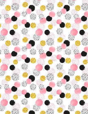 Fabric roller blind Various circles