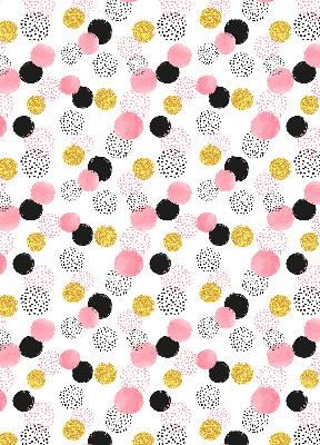 Fabric roller blind Various circles
