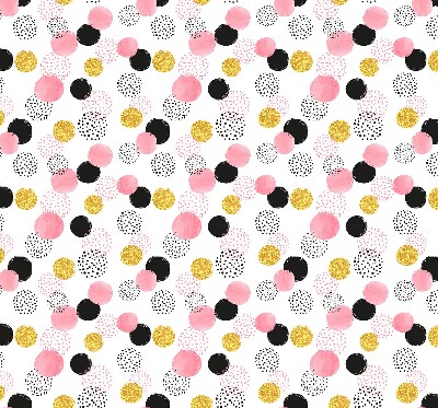 Fabric roller blind Various circles