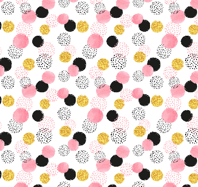 Fabric roller blind Various circles