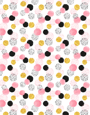 Fabric roller blind Various circles