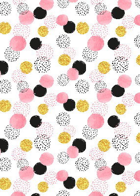 Fabric roller blind Various circles