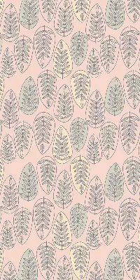 Roller blind colorful leaves pattern